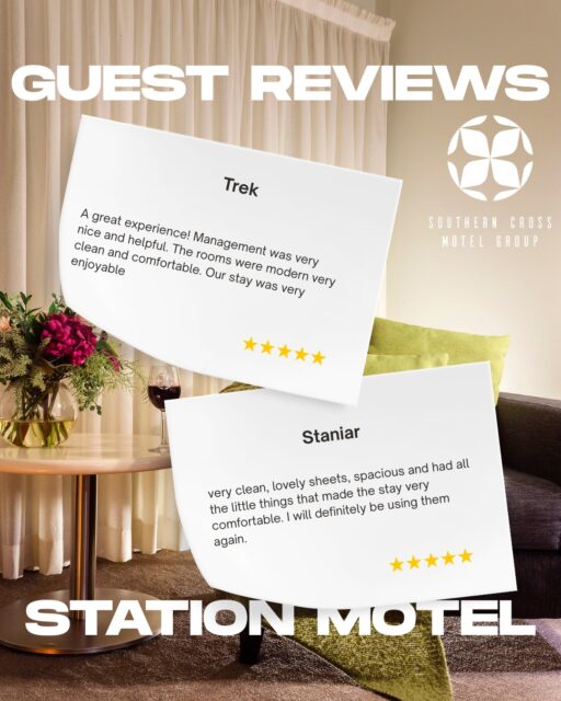 A huge thank you to our wonderful guests for taking the time to leave reviews across our Southern Cross Motel Group properties. Your kind words, feedback, and support mean so much to our teams and truly motivate us to keep delivering exceptional stays every day. ✨

With 16 motels across regional Australia, we’re proud to create memorable experiences for every guest who stays with us. Thank you for choosing Southern Cross Motel Group, we look forward to welcoming you again soon! 💙