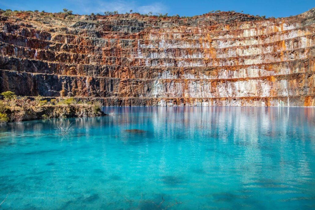 Mary Kathleen Mines crystal blue waters