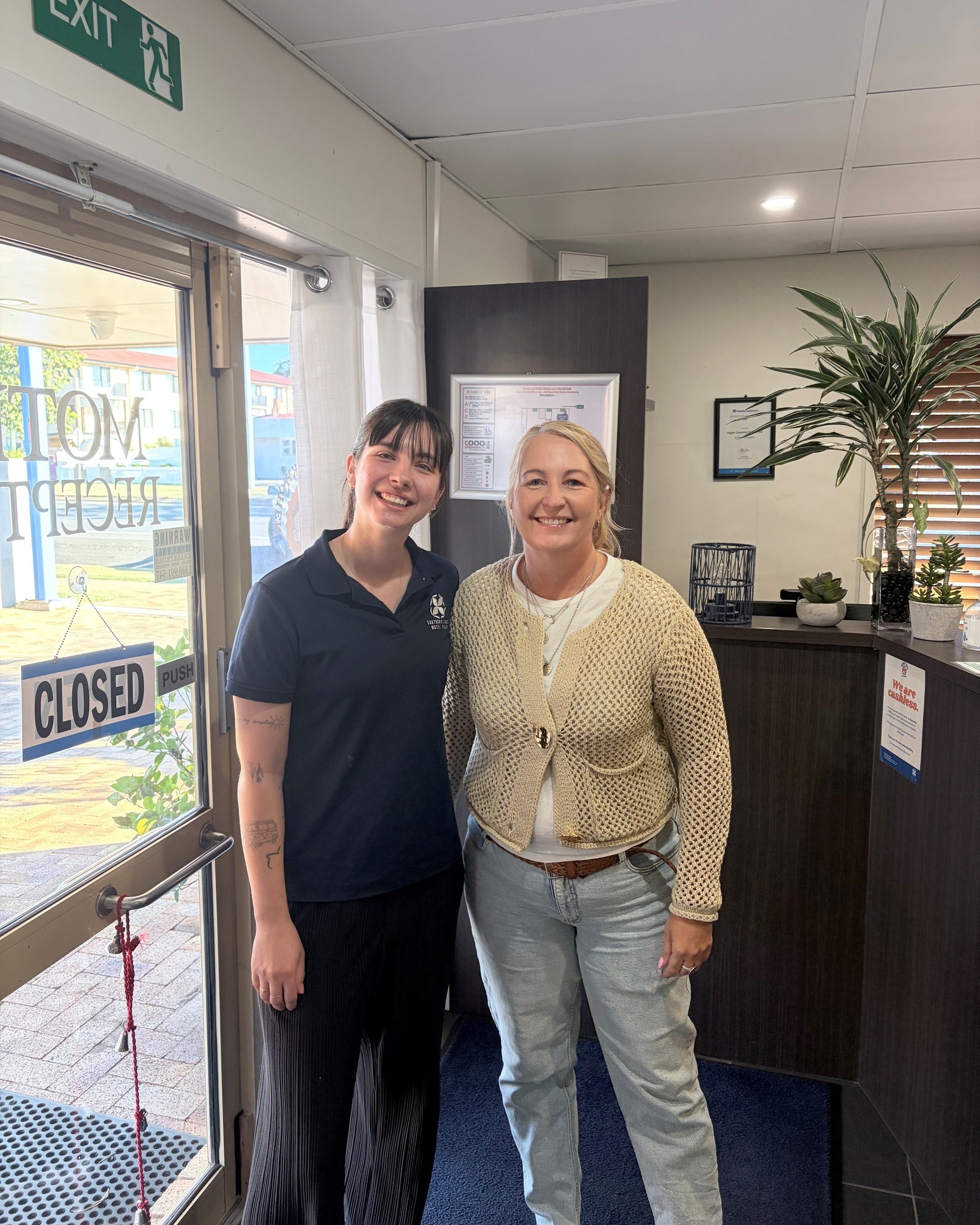 It was a pleasure welcoming Councillors Cath Tonks and Tony Latter from the City of Moreton Bay to Sugar Country Motor Inn, Bundaberg.

Our Manager, Tayla, had the opportunity to capture a moment with Cath during their stay. Thank you for choosing to stay with us — we hope you enjoyed your time in Bundaberg and look forward to welcoming you again in the future.

@sugarcountrymotorinn